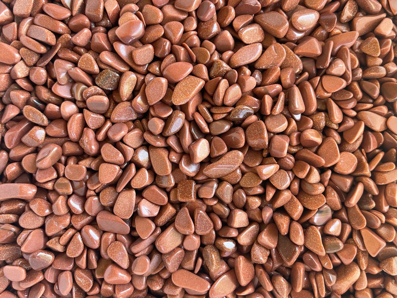 Grade A++ Red Goldstone Semi Tumbled Gemstone Mini Chips 6- 15mm, Bulk Lot