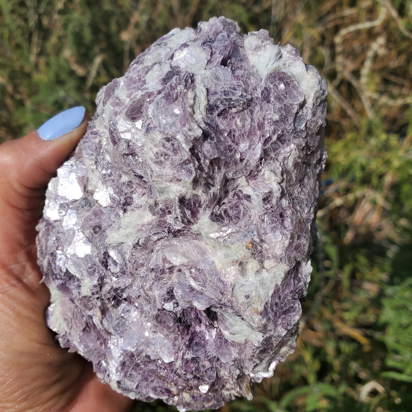 Raw Mica Lilac Pink Purple Flashy Sparkly Display Rock | A Grade | 766 grams