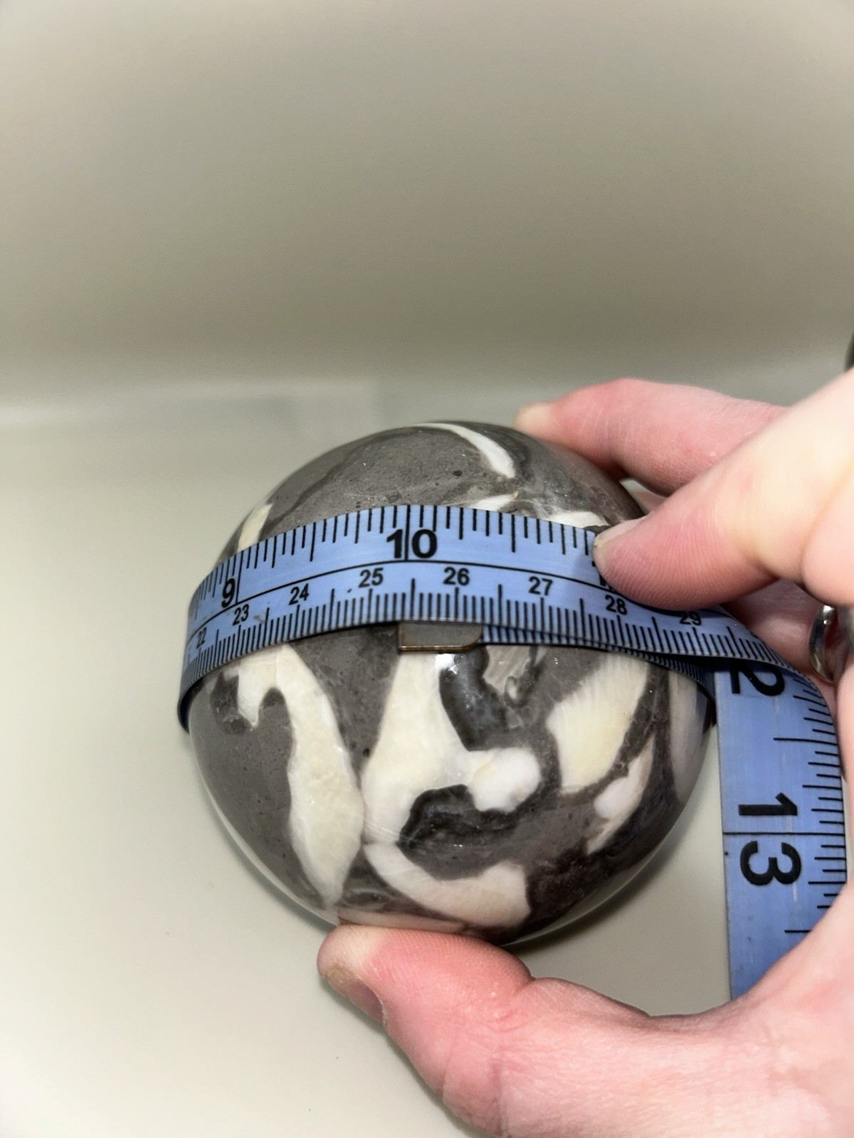 Zebra Marble/Zebra Jasper/Zebra Stone Crystal Sphere Polished Ball 3″