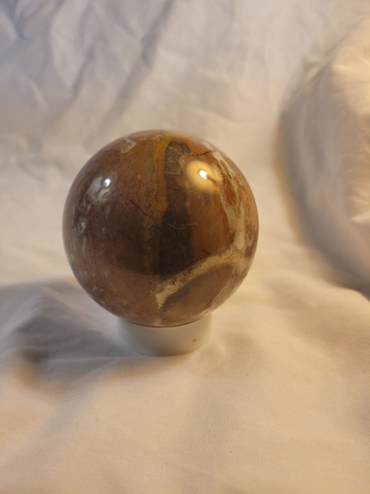 Polished marble ball sphere orb 4″
