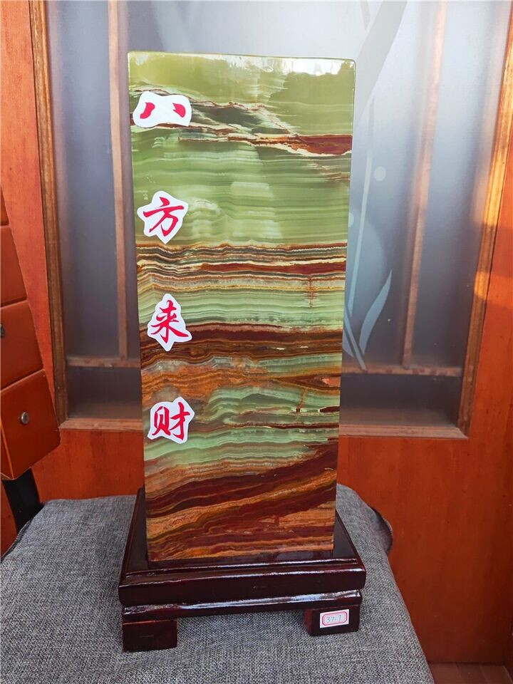 43 lb Natural Green Jade Cube Specimen Healing Afghanistan #C2