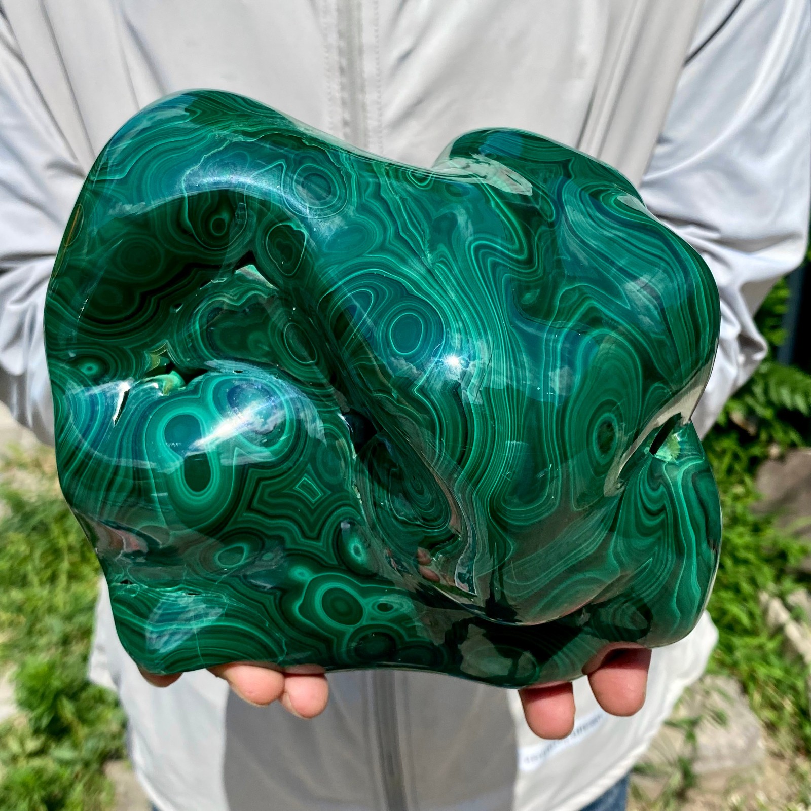 8.13LB TOP Natural Malachite crystal quartz Mineral specimen Reiki gem