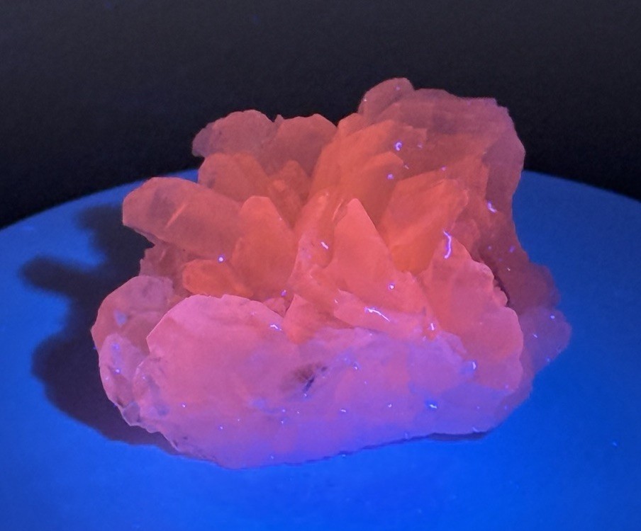 RADIANT Calcite Crystal Cluster Fluorescent Mineral Specimen – China