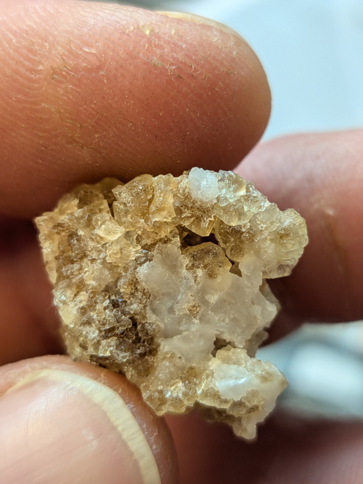 Brown Fluorite Cluster with Quartz Fluorescent Western Kentucky USA