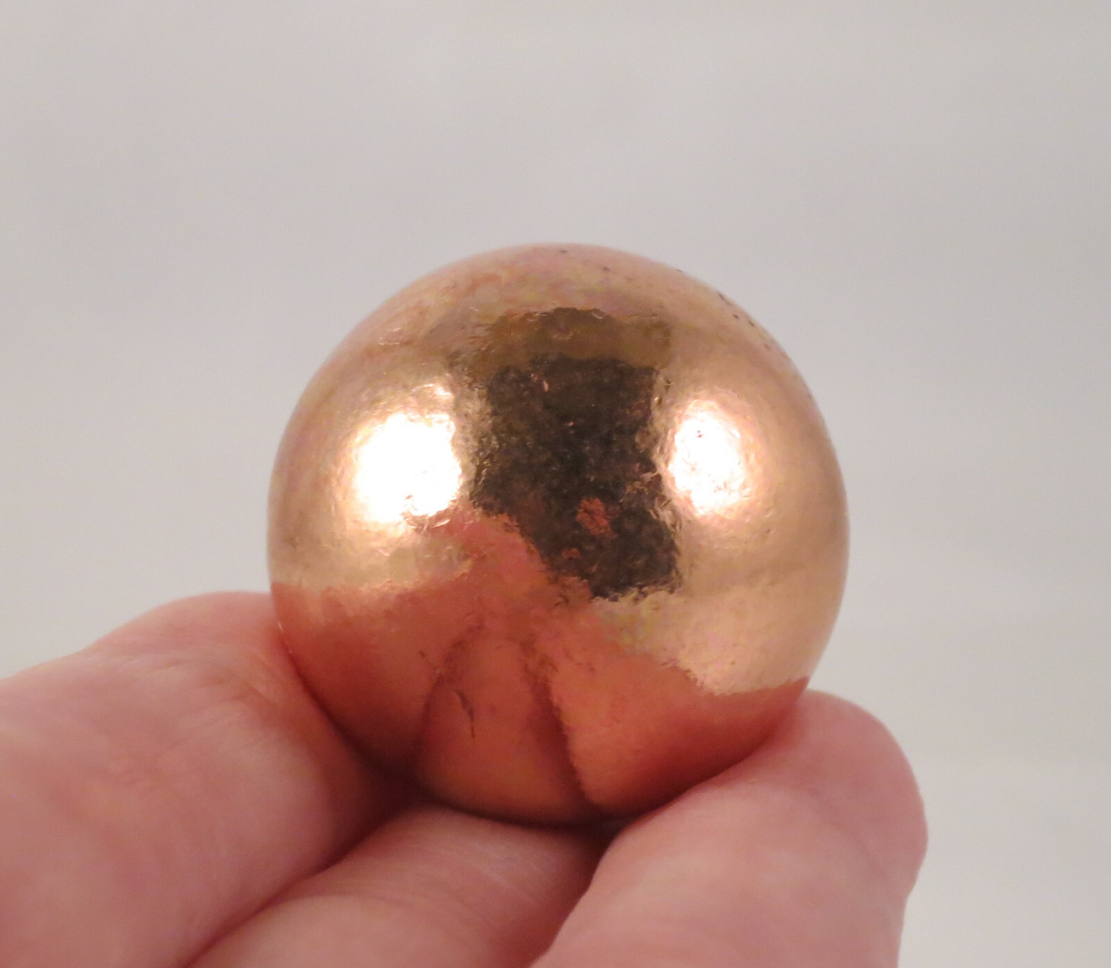 1.2 Inch Solid COPPER SPHERE With Stand – MICHIGAN