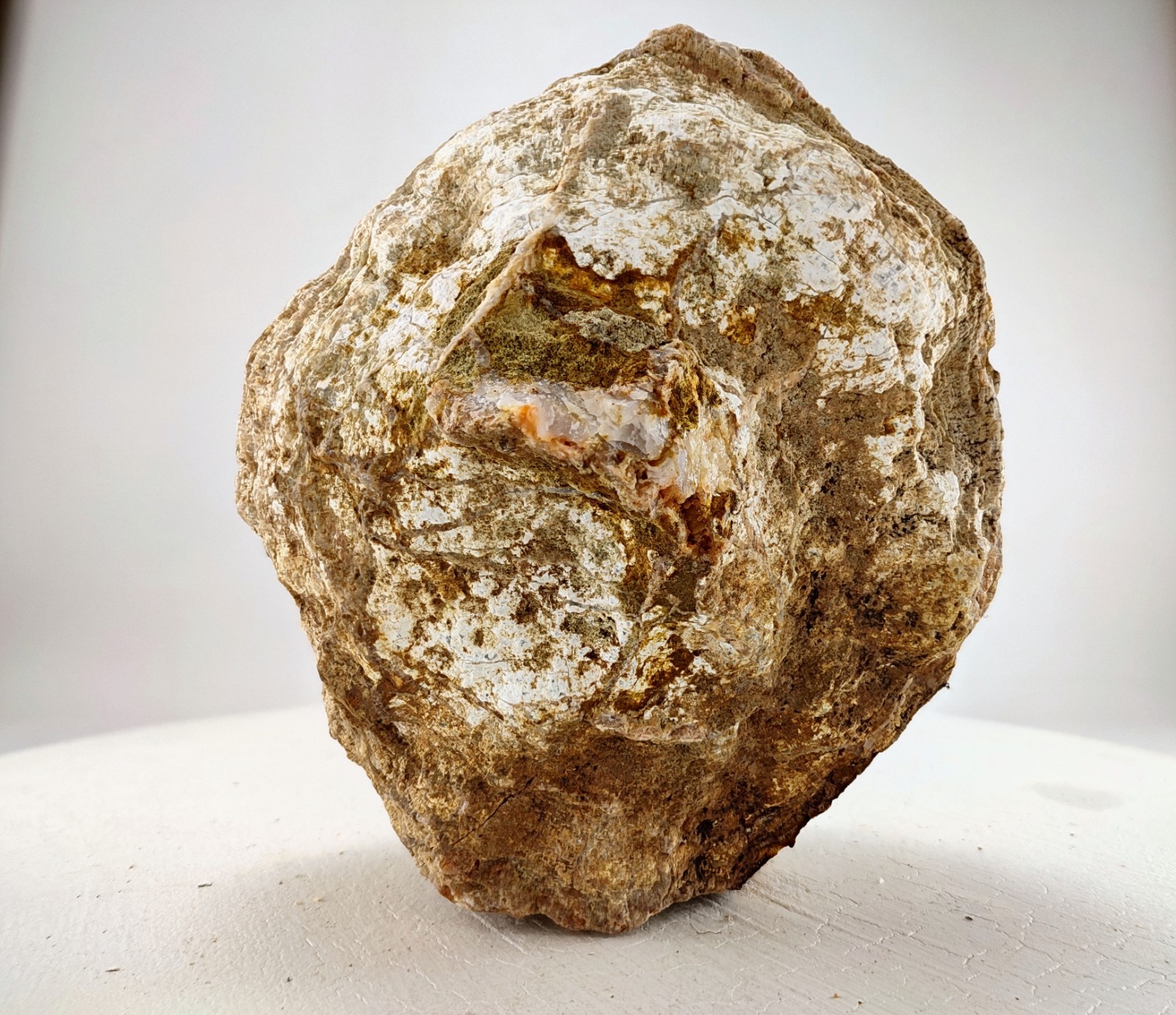 5.25″ Unopened Kentucky Geode Nodule 3.9LB Natural Chalcedony Crystal Quartz