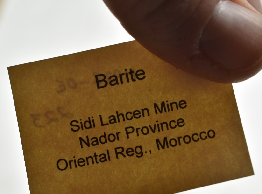 Barite – Sidi Lahcen Mine, Nador Province, Morocco