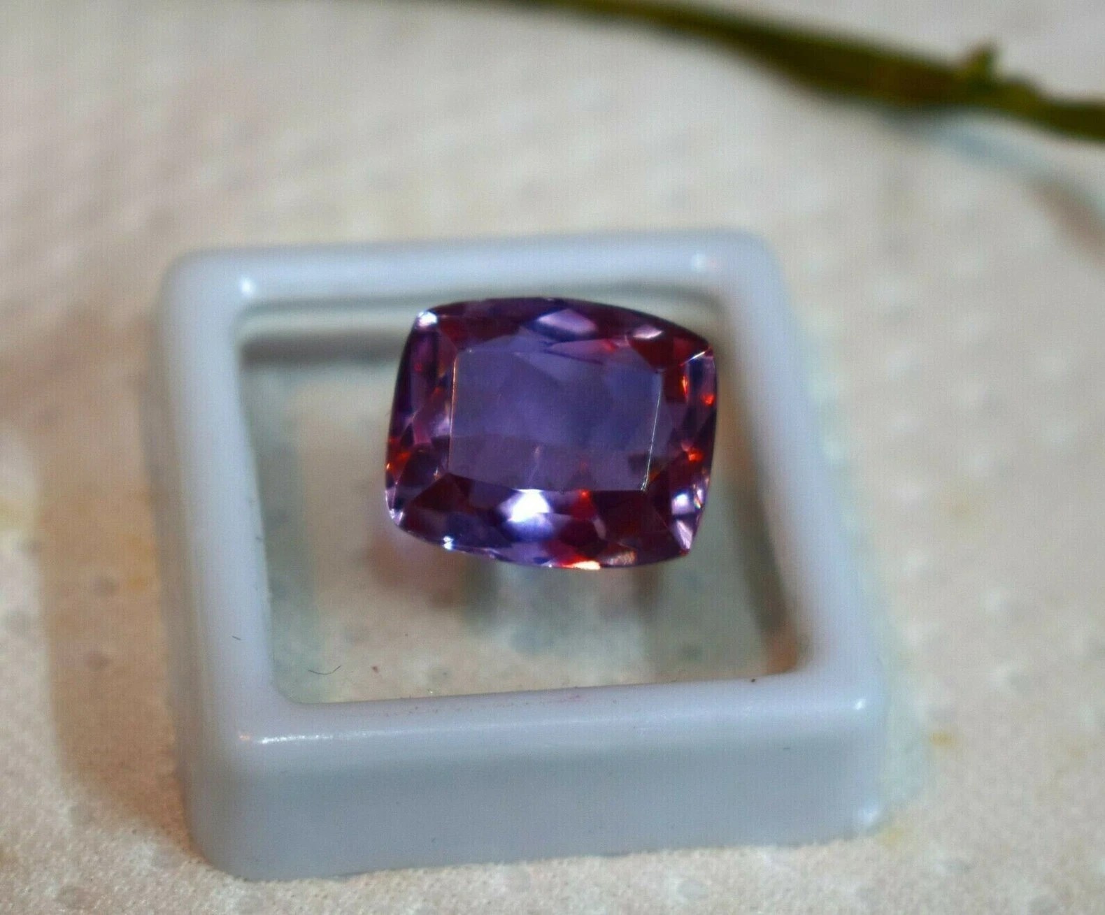 12.25 Ct Certified Natural Color Changing Alexandrite Cushion Cut Loose Gemstone