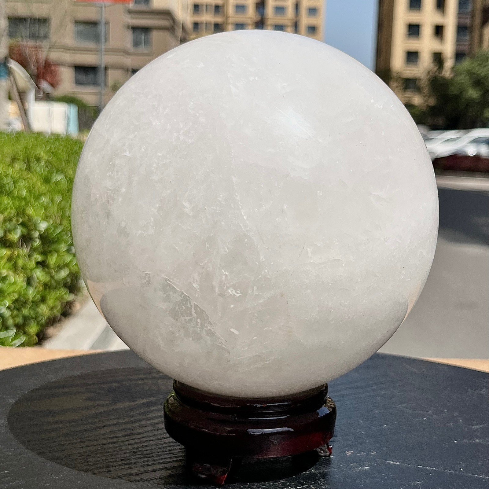 Natural Clear Quartz Crystal Ball Sphere Healing Stone Home Decor 11 lb