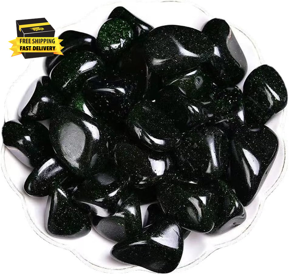 Green Sandstone Healing Crystal Stones, 1.25-2.0″ Large Reiki Healing Gemstones