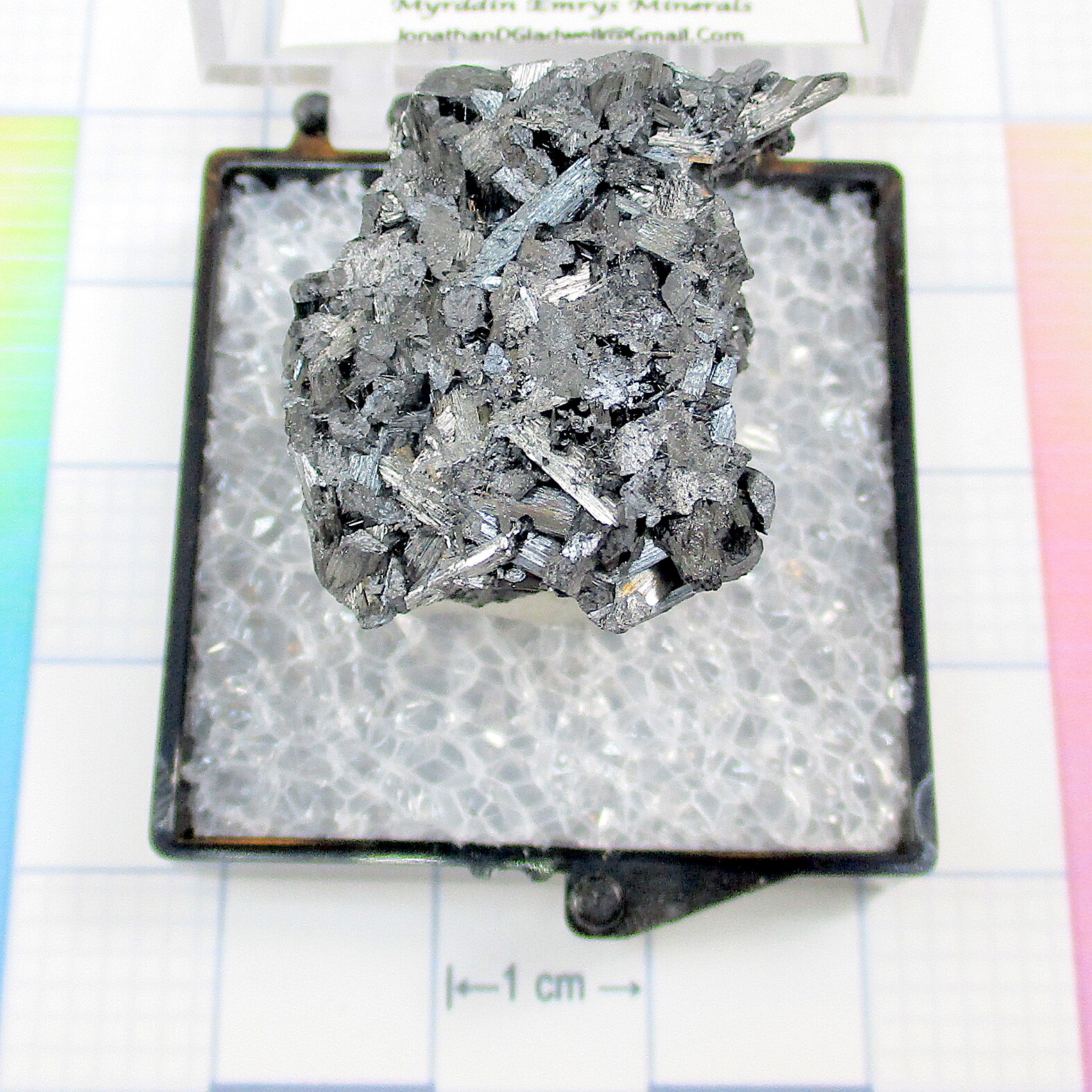 18502 TN Pyrolusite v Polianite ps Manganite Stella Maris No. 1 Mine (Black Wido