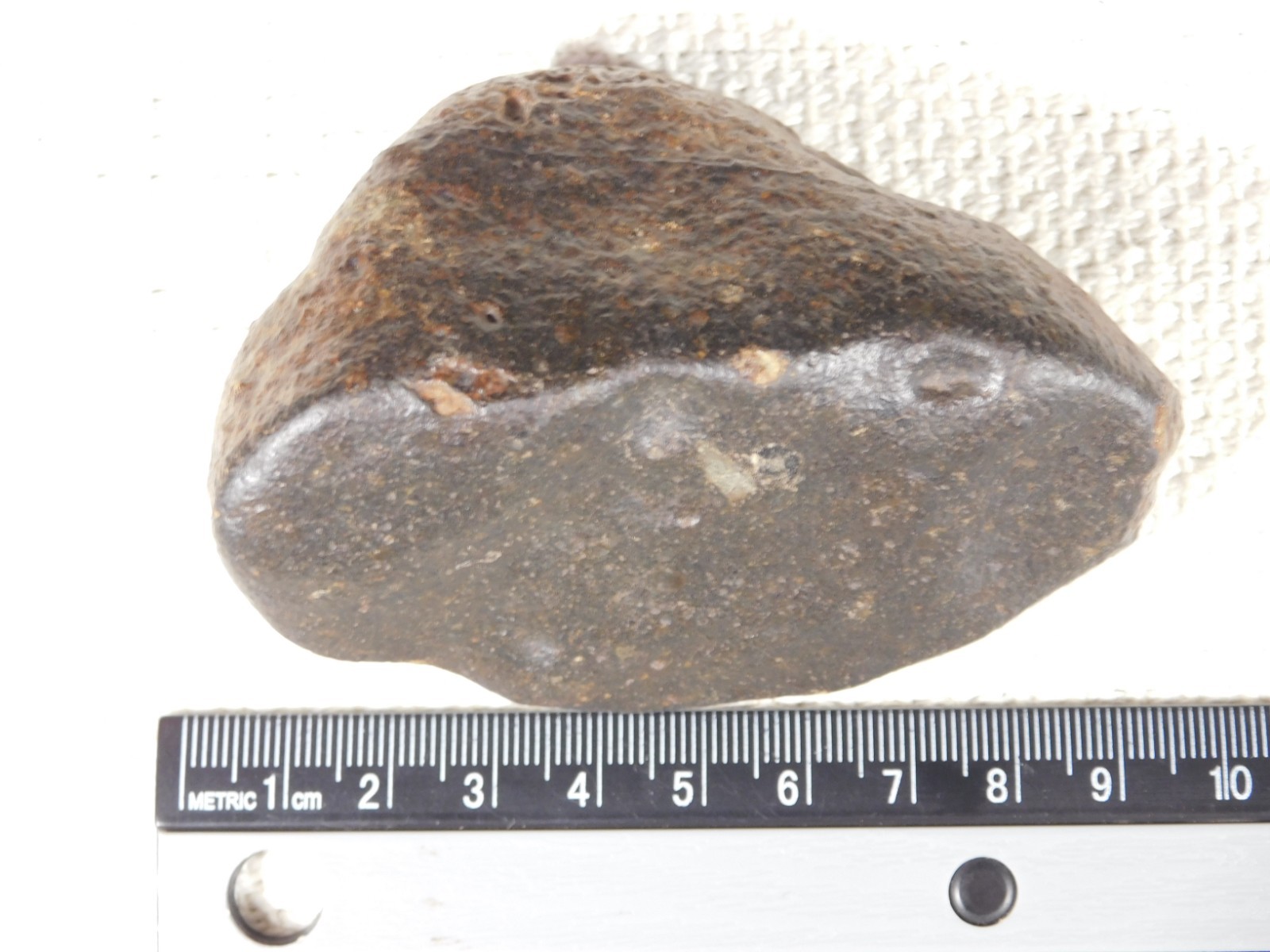 wOw! Stony METEORITE with DARK Fusion Crust and REGMAGLYPTS Libya 274gr
