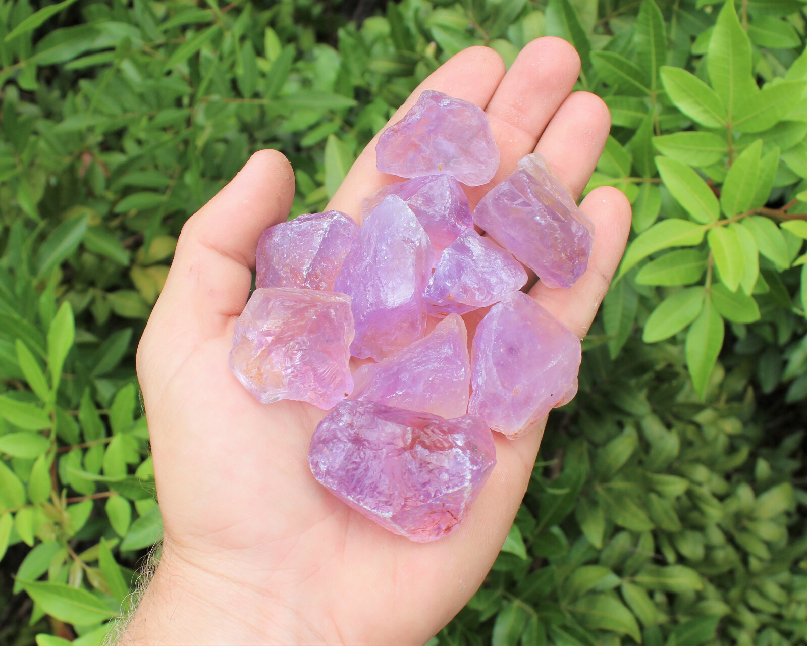 1/2 lb Bulk Lot Rough Natural Amethyst (Brazil) Premium Grade Rock Tumbling 8 oz