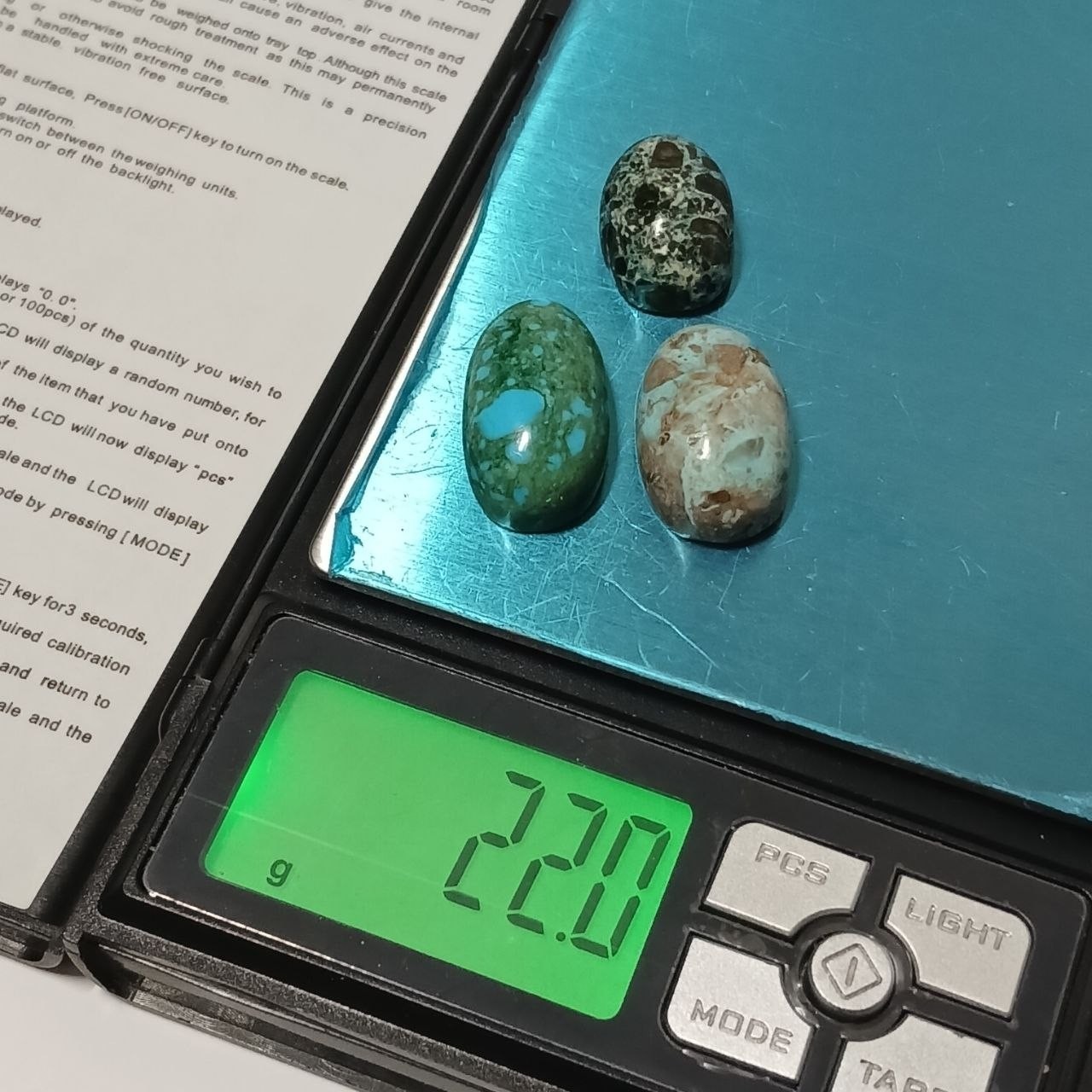 Vibrant turquoise stone with blue-green patterns from Mexico, China, Egypt