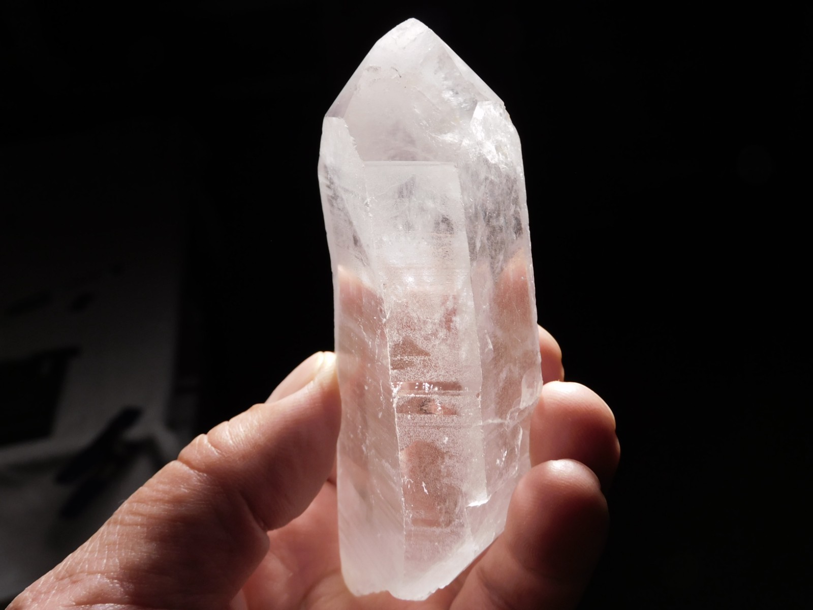 Larger! Very Nice and Natural LEMURIAN Quartz Crystal Brazil 235gr