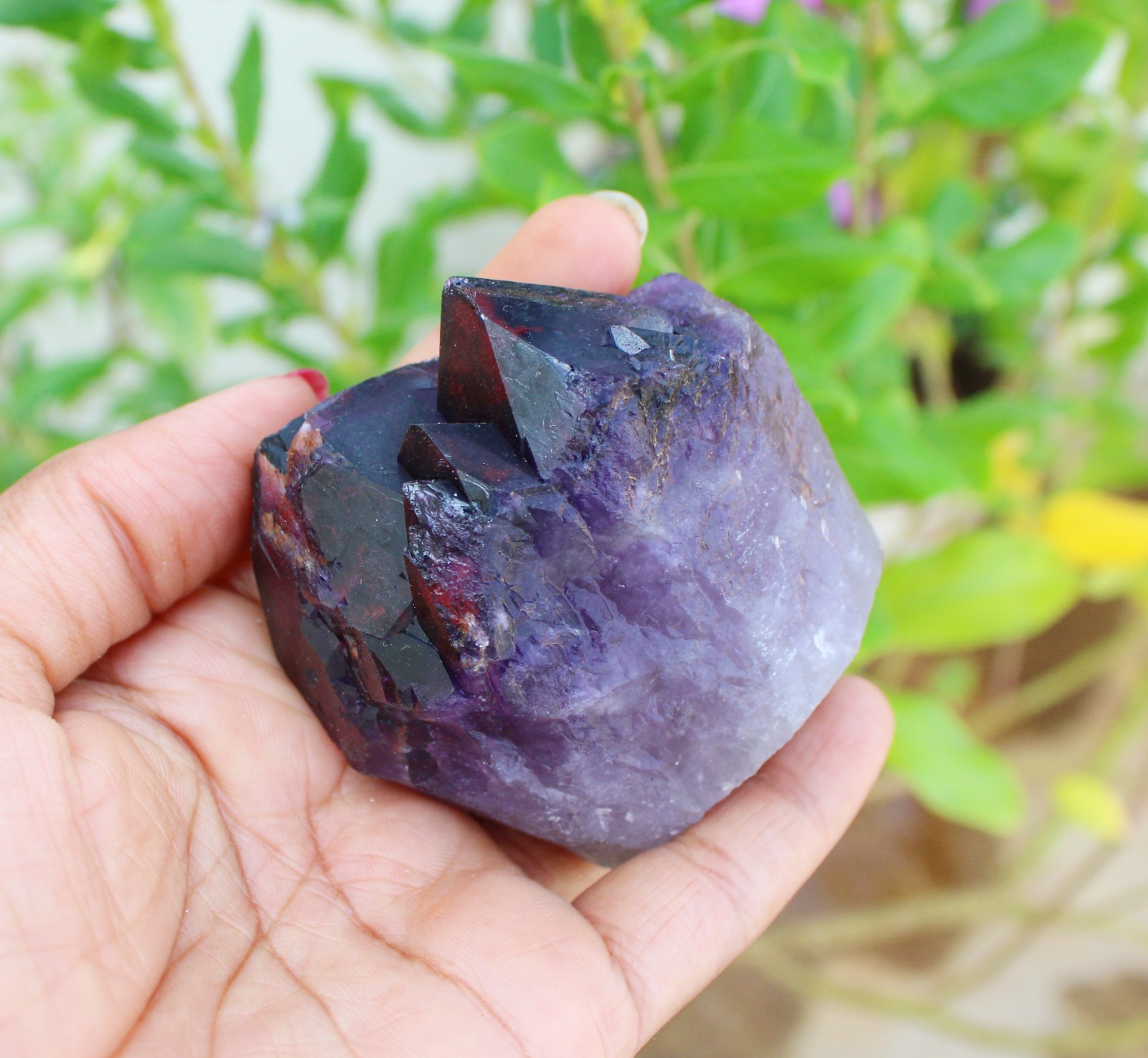 GLASSY AMYTHST NATURAL MINERALS SPECIMEN INDIA