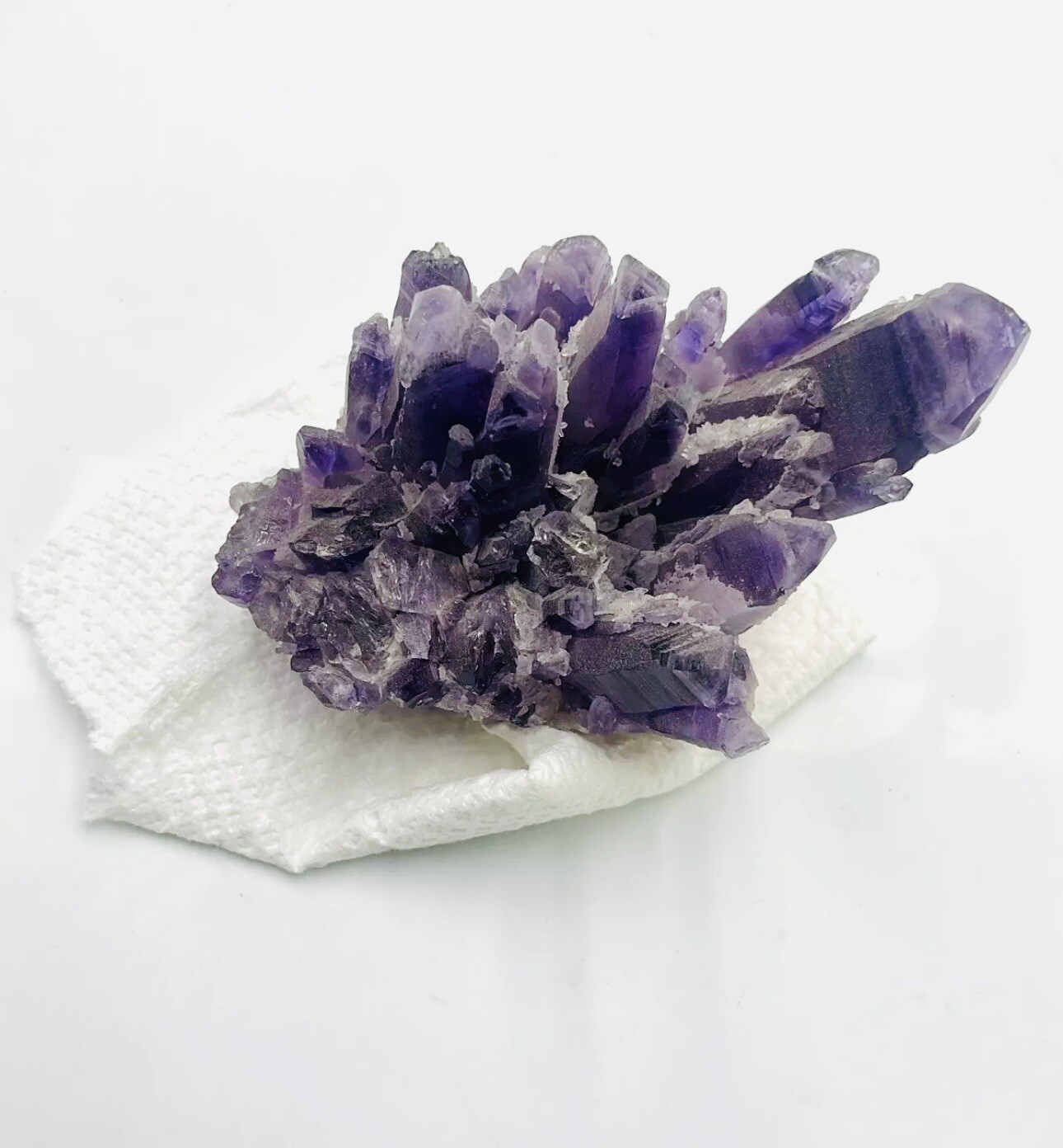 Beautiful Chunk Of Amethyst 3in Tall 3 1/2 Or So Long!! S1