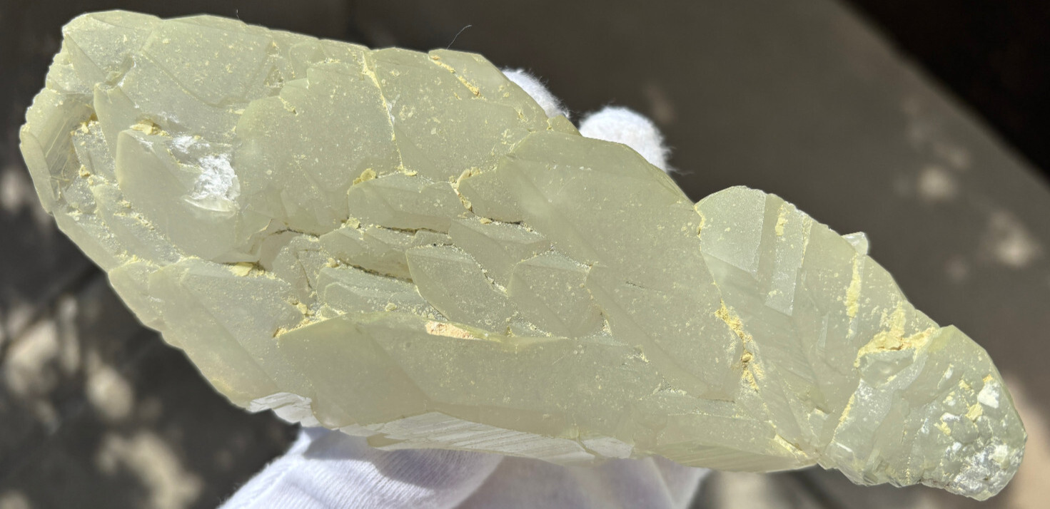 USA SALE SEE VIDEO 479g 1LB+ 6.1″ LARGE ELESTIAL EPIDOTE QUARTZ CRYSTAL SPECIMEN