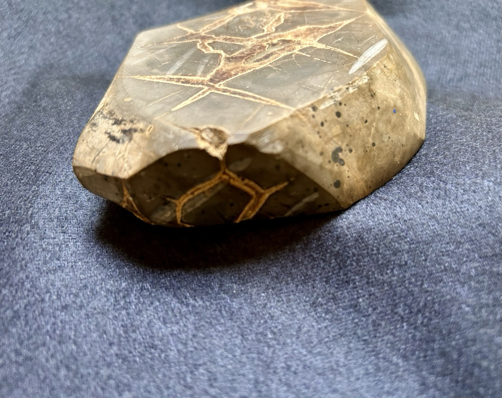 Large Septarian Nodule Utah Specimen Dragon Stone Nice Obvious Calcite Presence