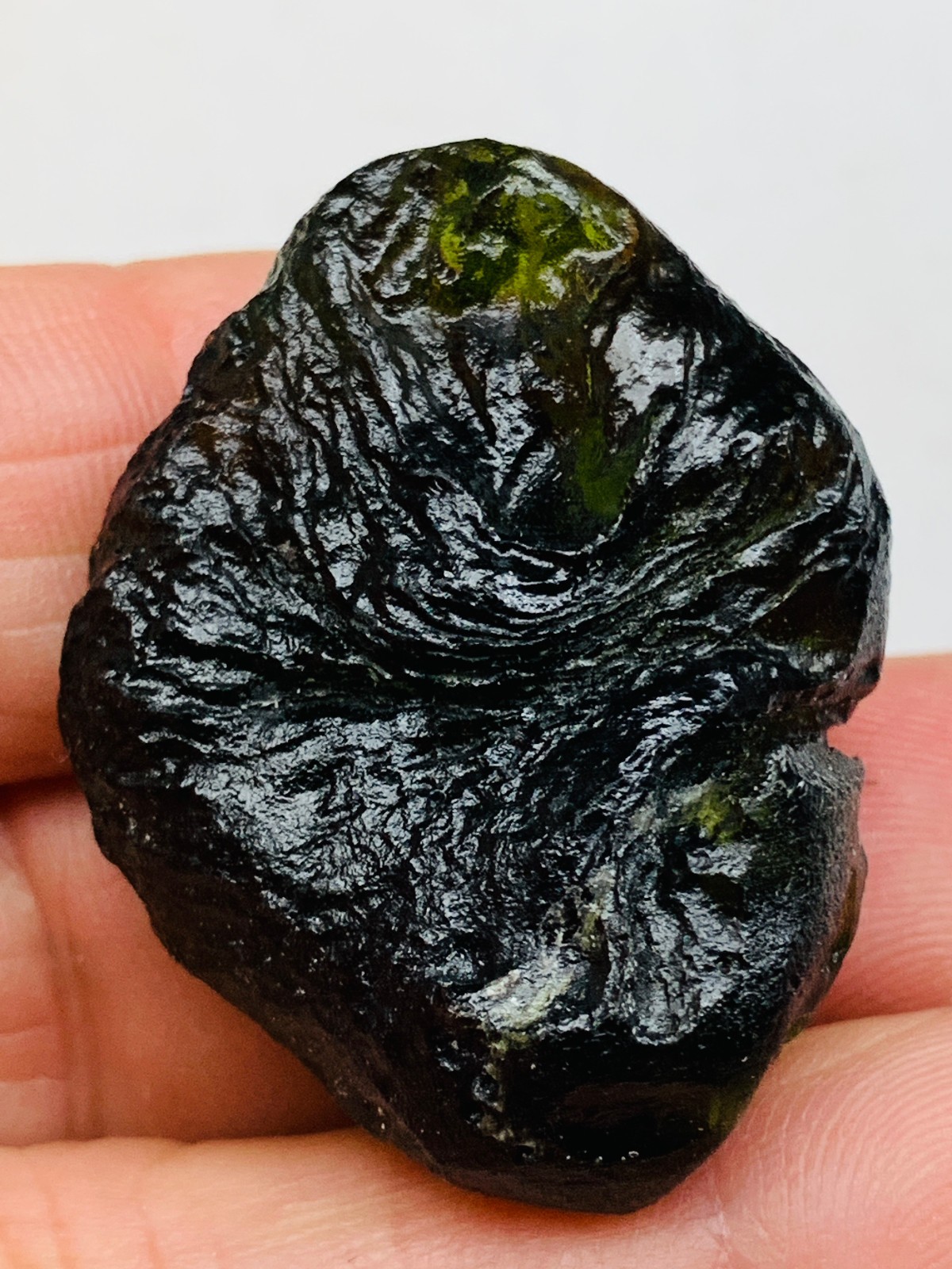 TOP Moldavite Raw Moldavite Crystal from Czech Republic PICcertificate 76CT