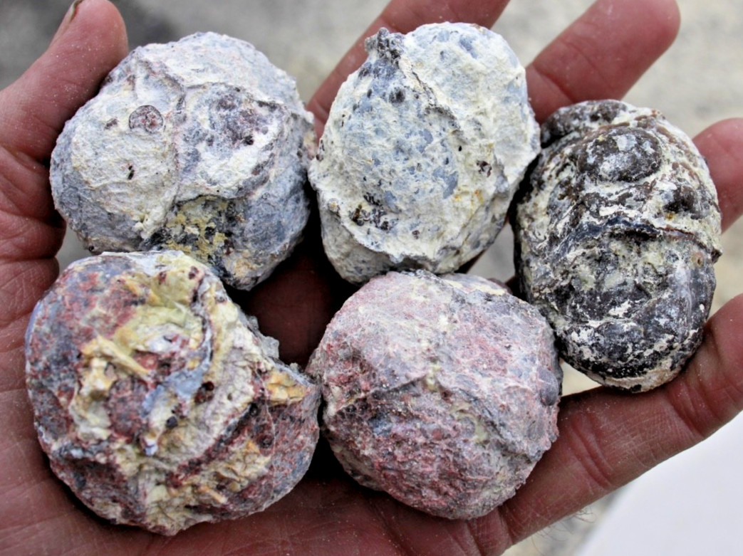 Two Pounds, 10-15 Whole Dugway Geodes • 1.5″ – 2.0″ diam.