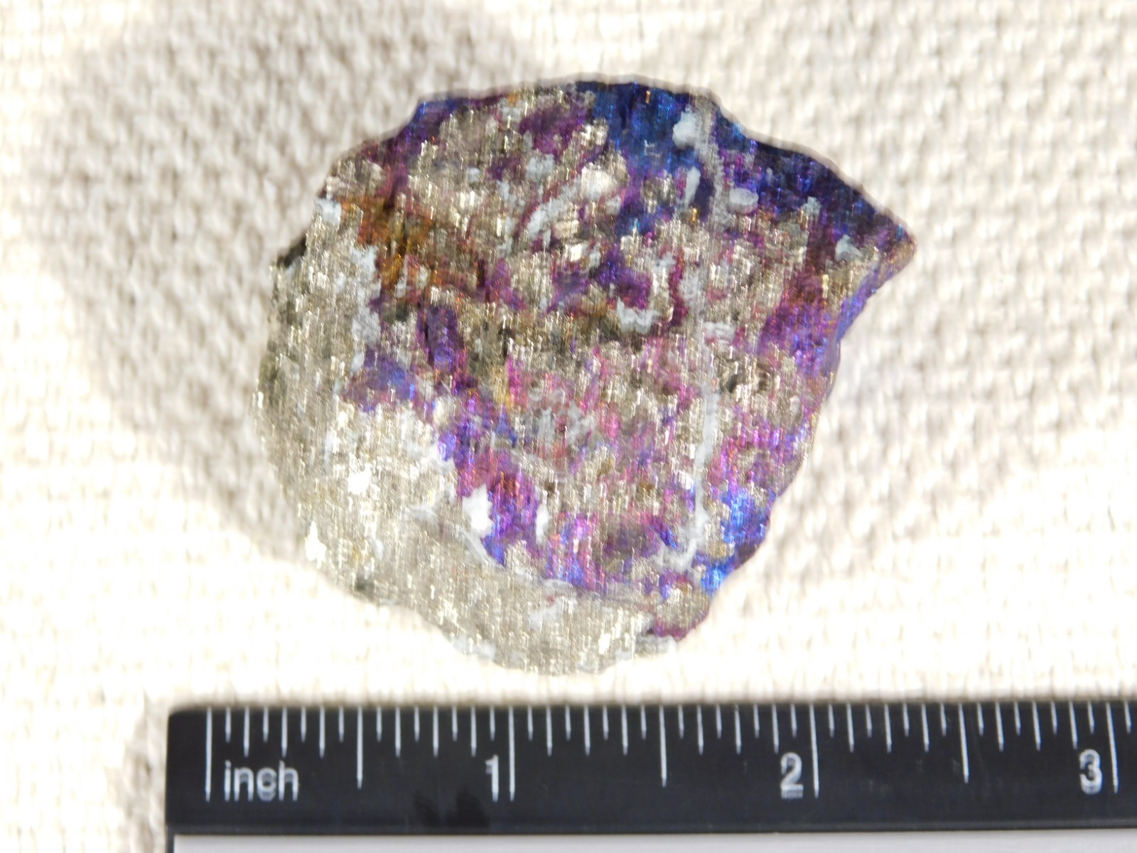 Bright IRIDESCENT Peacock Copper Chalcopyrite or Peacock Ore Mexico 165gr