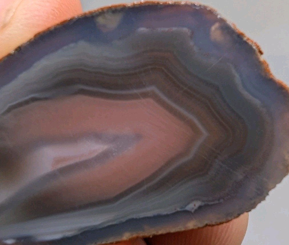 Swazi Rose Agate Cut Halves, Mozambique Agates, 38 Grams (1.25 Oz), US Seller