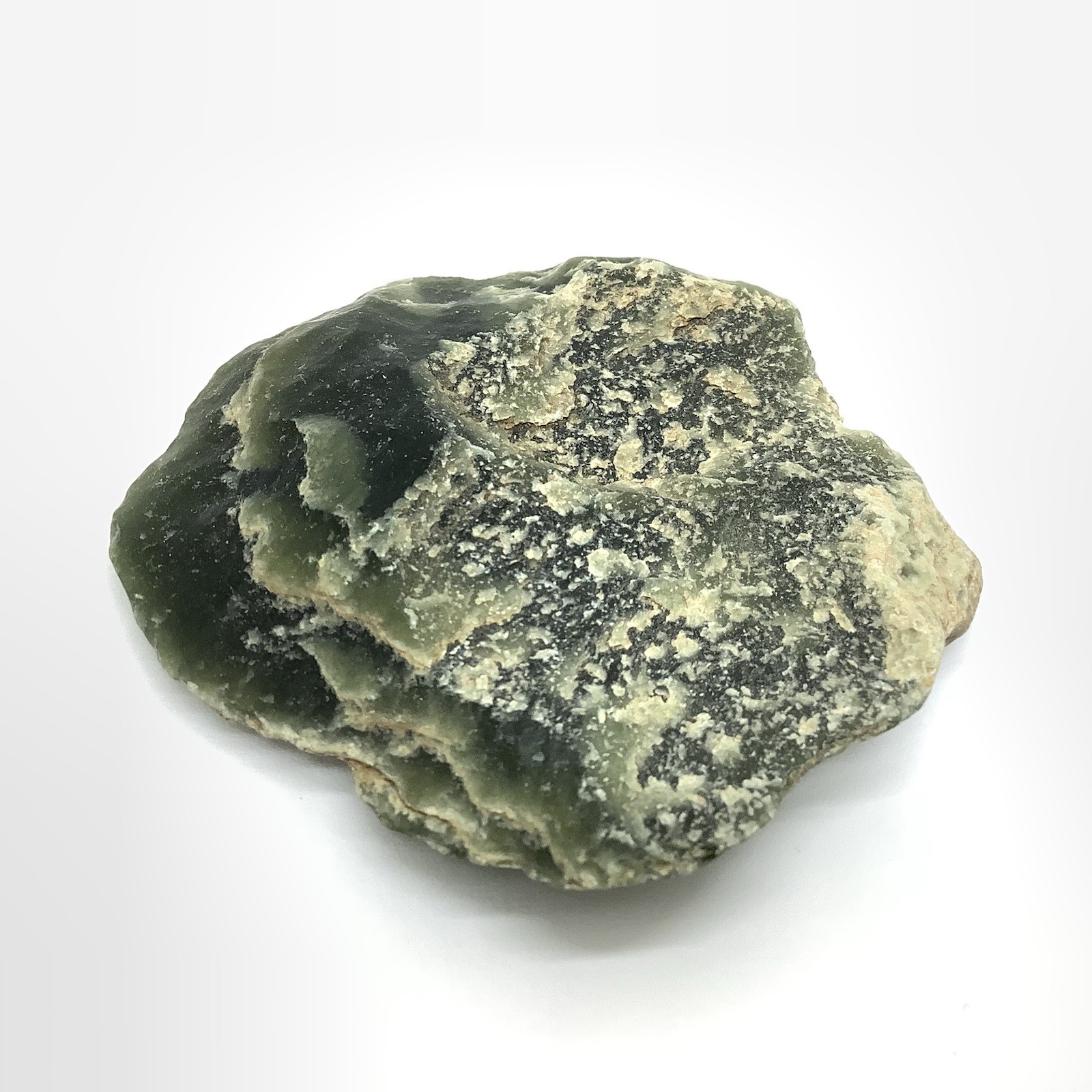 Wyoming Jade Pebble Green Nephrite Jade Slick Ventifact Desert Stone Specimen 48