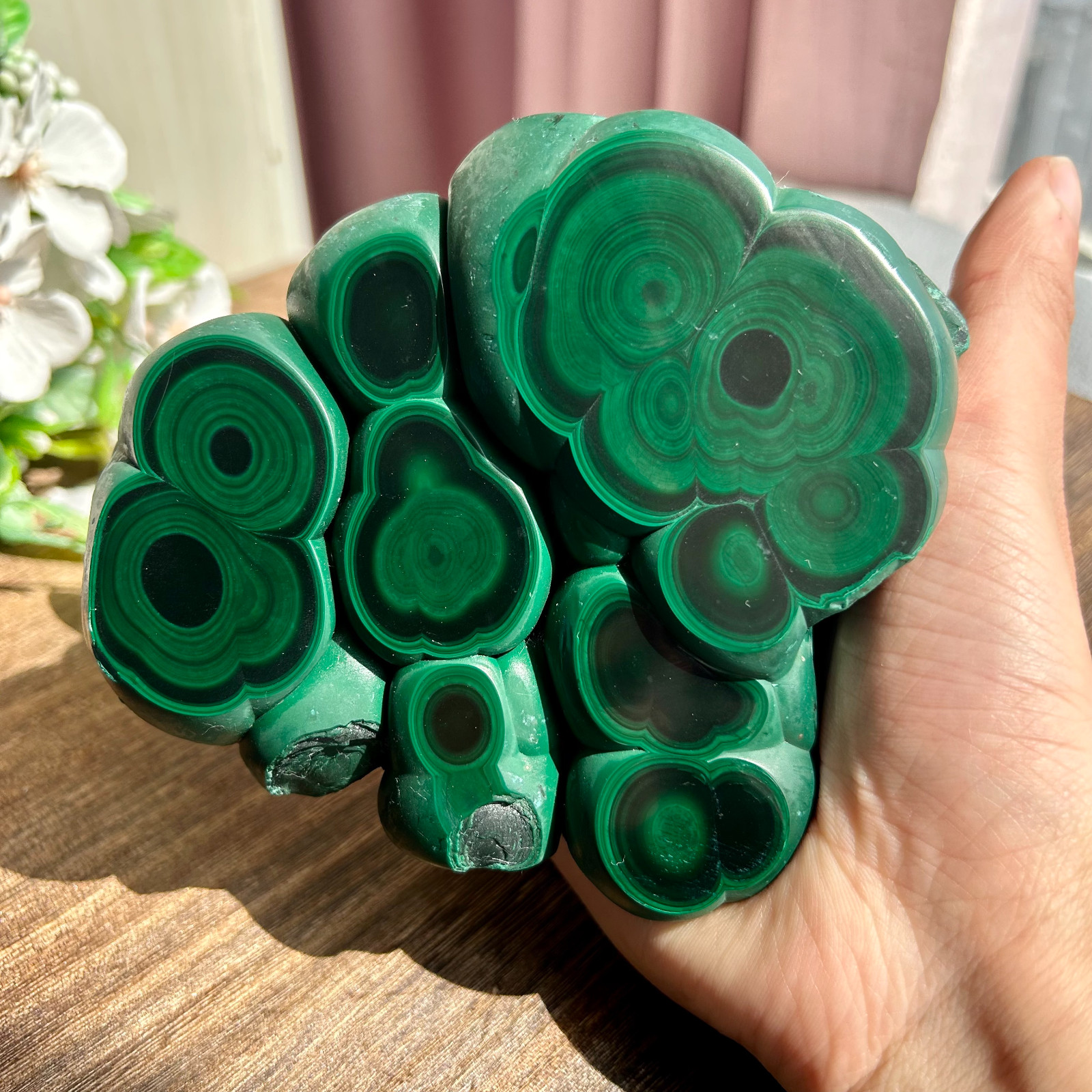 1510g Natural Green Malachite Crystal Rough Mineral specimen healing Decor