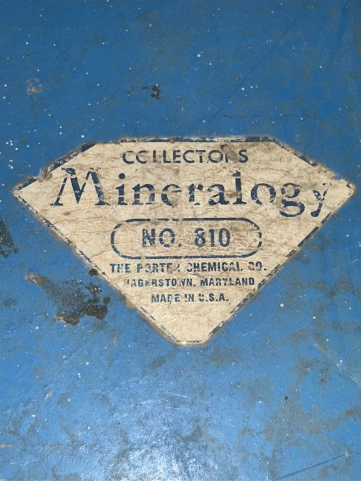 Vintage RARE PORTER Chemical Company MINERALOGY KIT No. 810 rock specimens