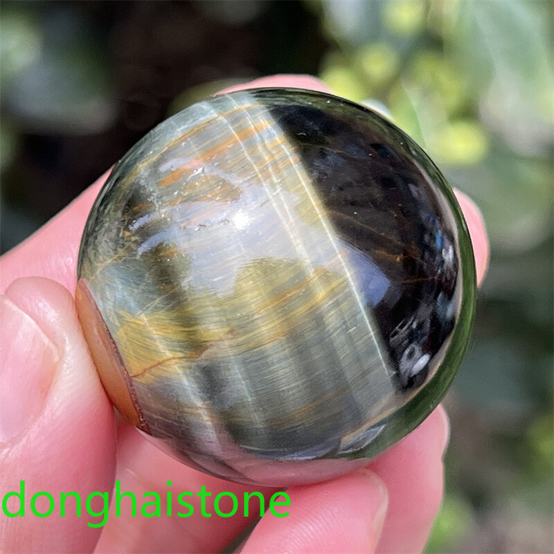 29mm+ 1pc Natural Blue Tiger’s Eye Jasper sphere quartz crystal Ball Healing 1pc