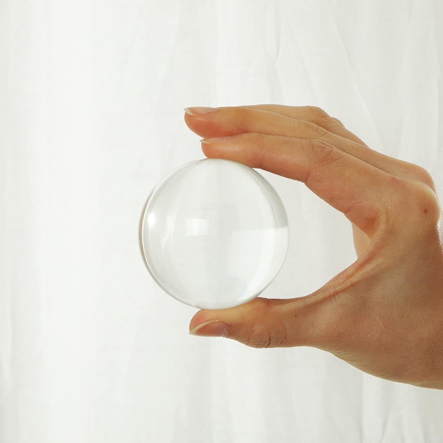 Versatile 60mm Crystal Glass Sphere with Stand for Photography & Home Decor