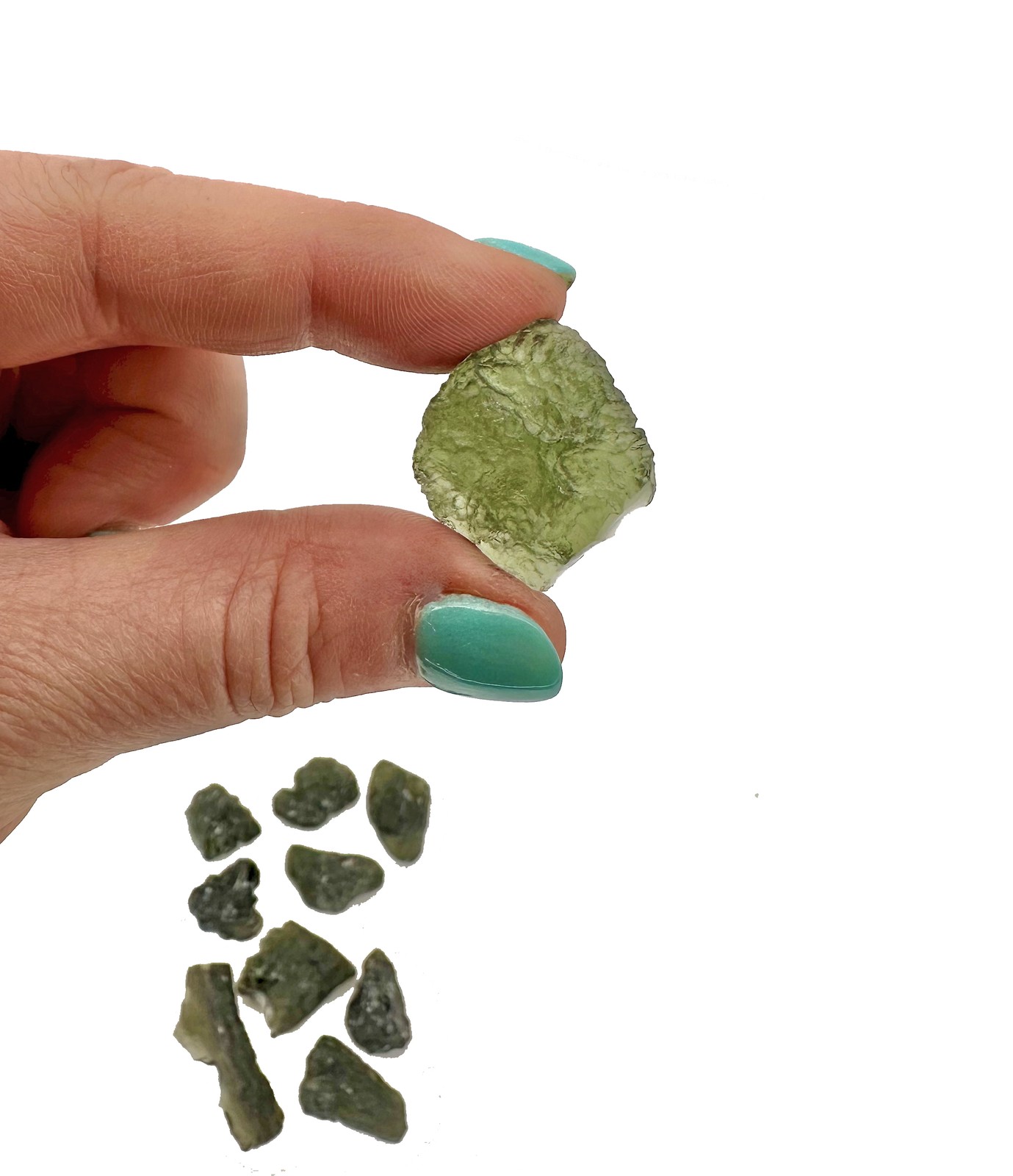 Raw Moldavite Crystal, Natural Moldavite Stone from Czech Republic