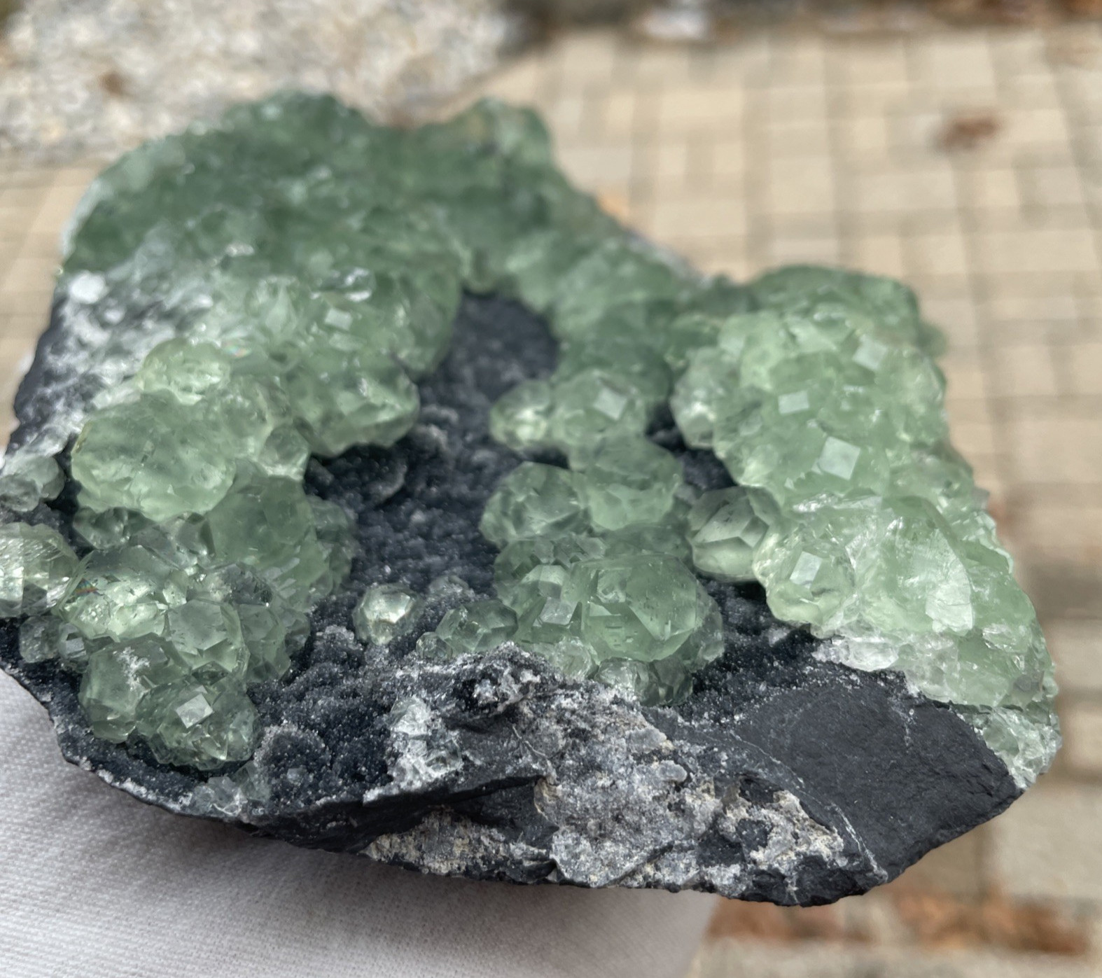 1152g, Transparent Green, Fluorite, Yiwu Co., Zhejiang Province, China