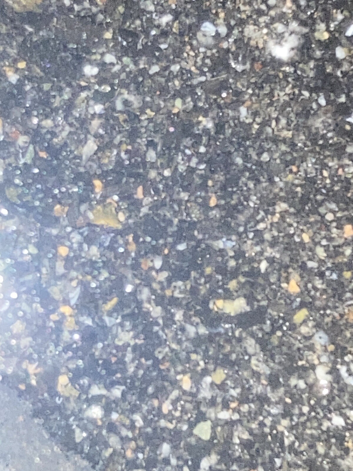 Gold Crystalline With Black And White Crystalline