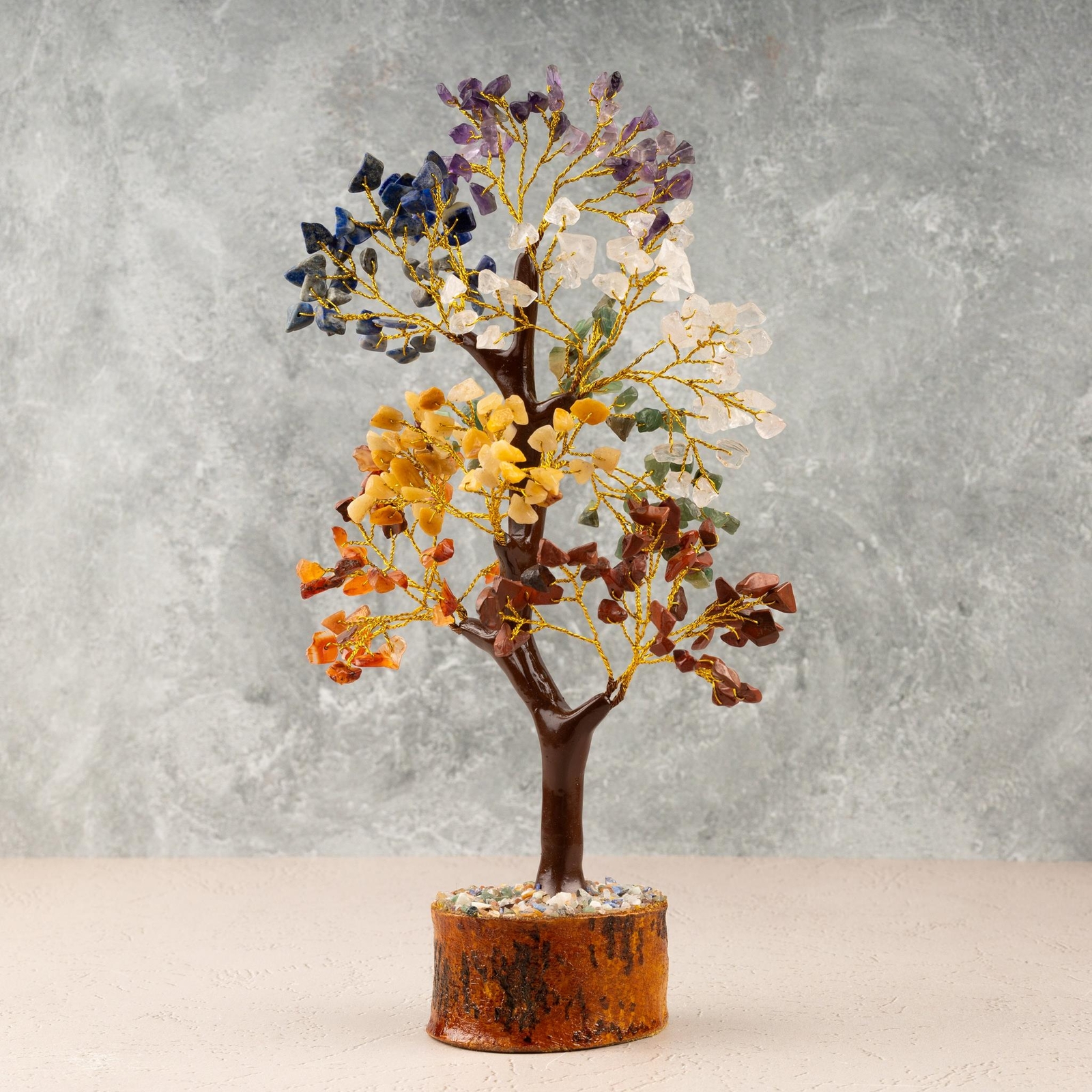 7 Chakra Crystal Tree of Life, Decorative Crystal Tree, Natural Healing Crystal