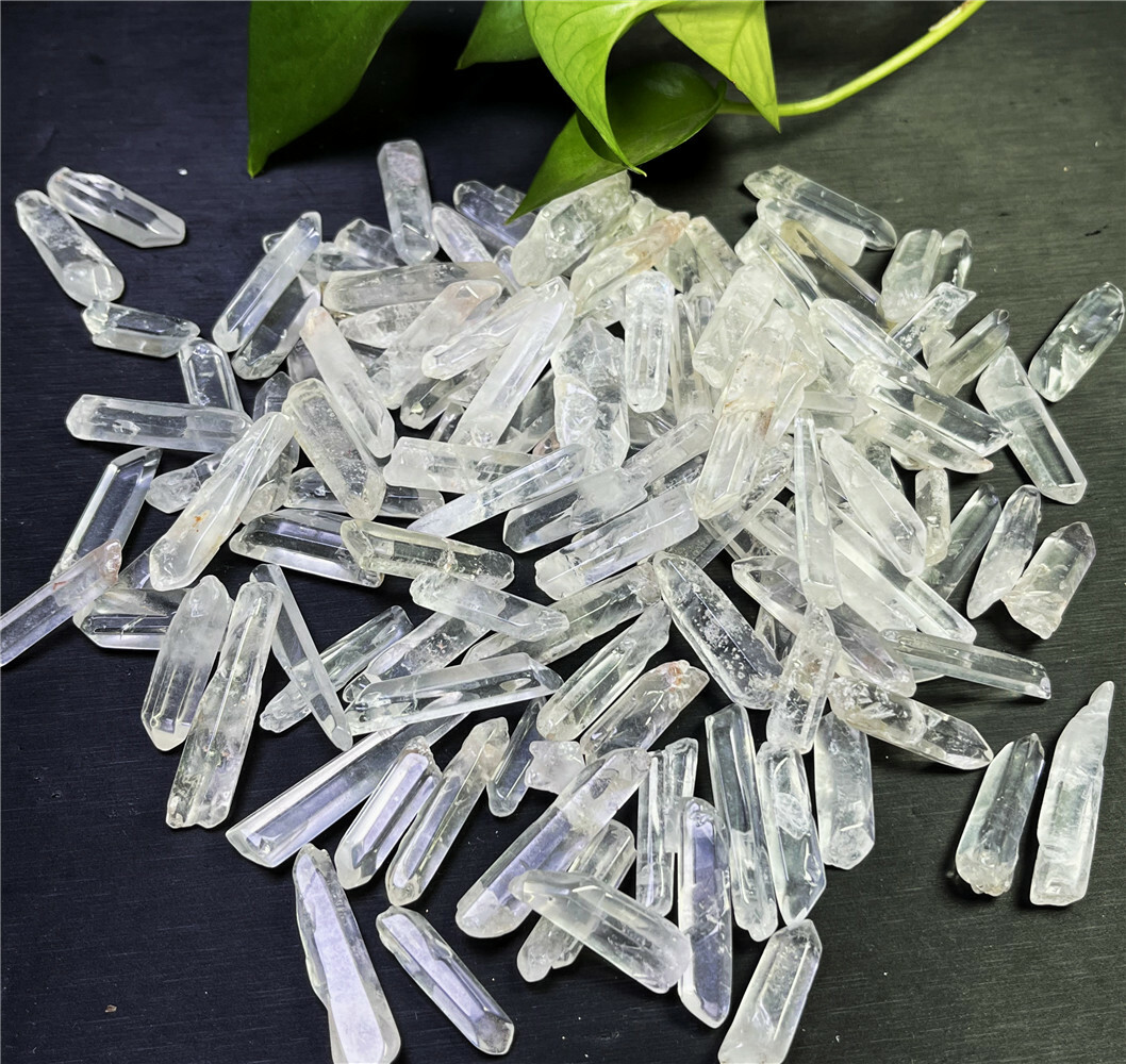 100g Lot Tibet Natural Clear Quartz Crystal Points Terminated Wand Specimen