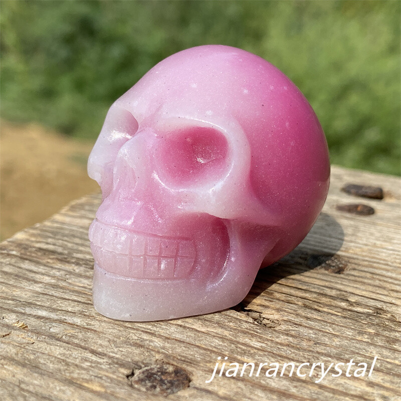 1.5″+ Luminous Stone Skull Hand Carved Resin Skull Gift Reiki Healing 1pc