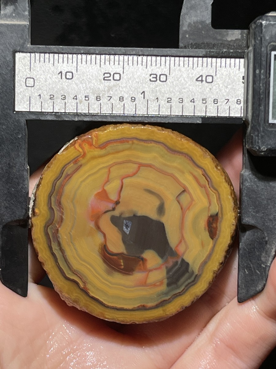 1pair China Agate Crystal Geodes Slices Natural Warring States Red 120g A49