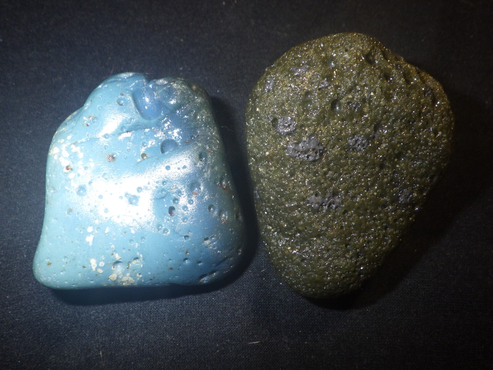 Leland Blue Stone Slag Glass