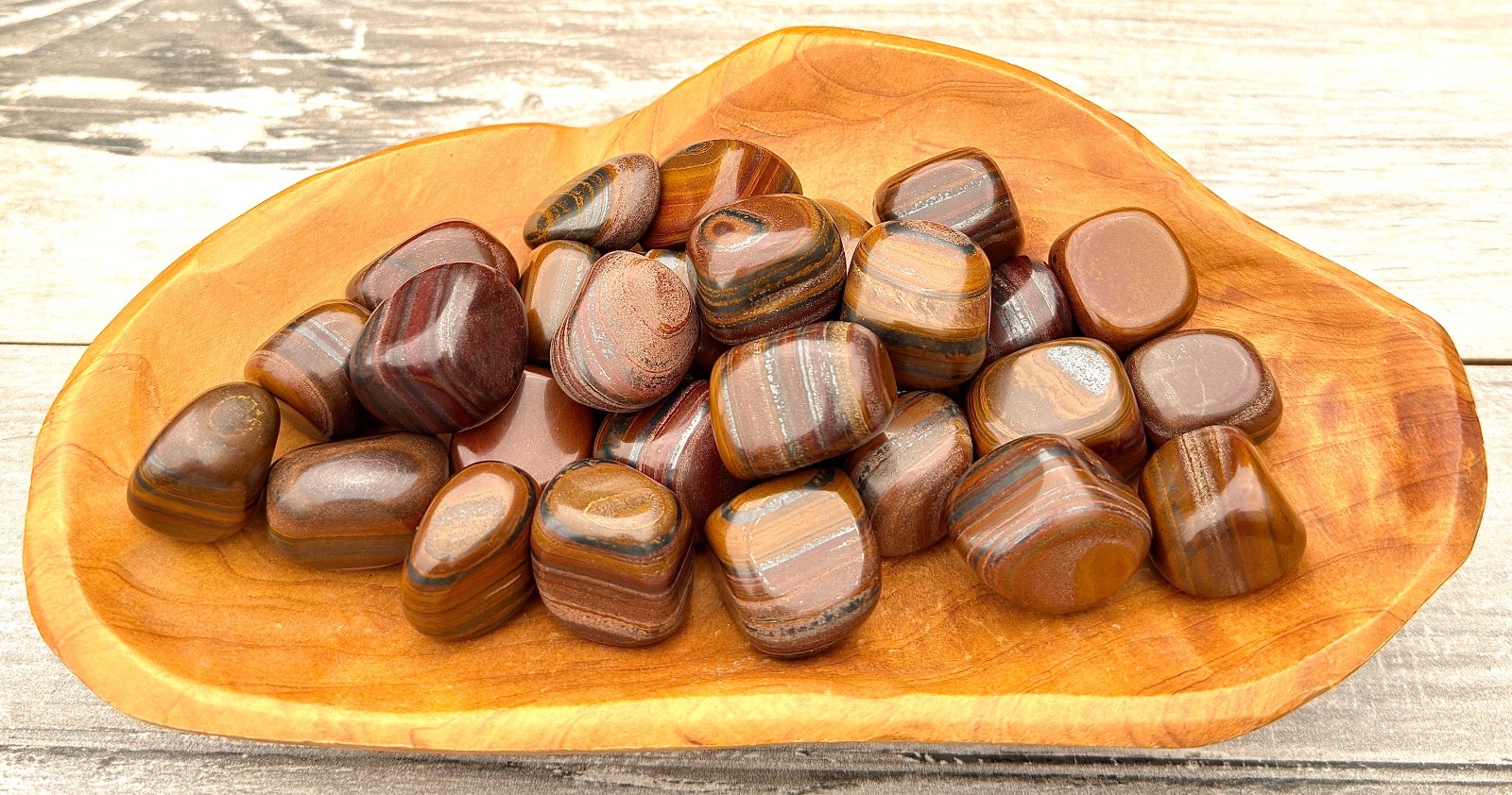 Wholesale Lot 2 Lbs Natural Tiger Iron Tumble Stone Healing