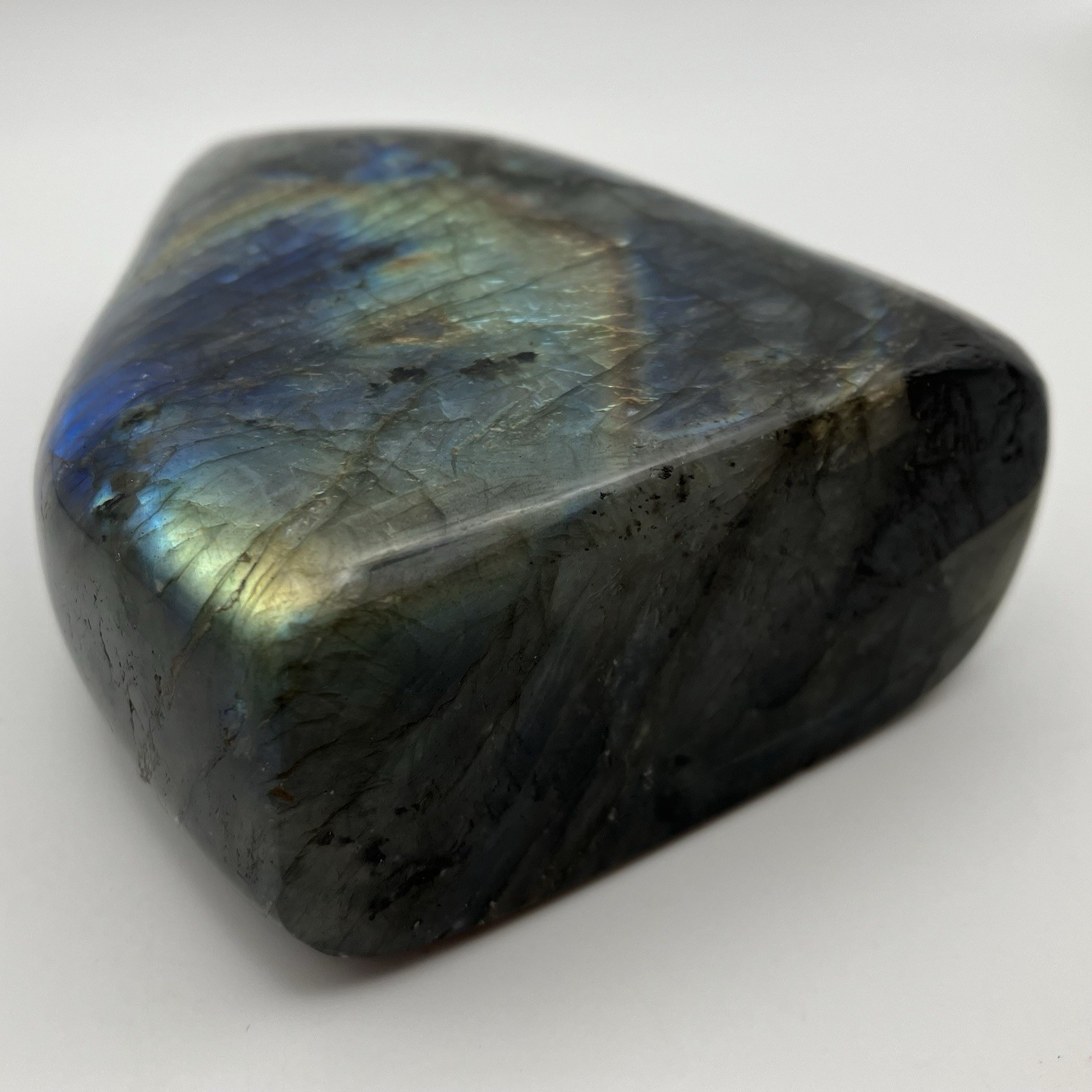 99mm XL 1+LB Rainbow Labradorite Freeform Tower Crystal Gemstone Specimen 504g