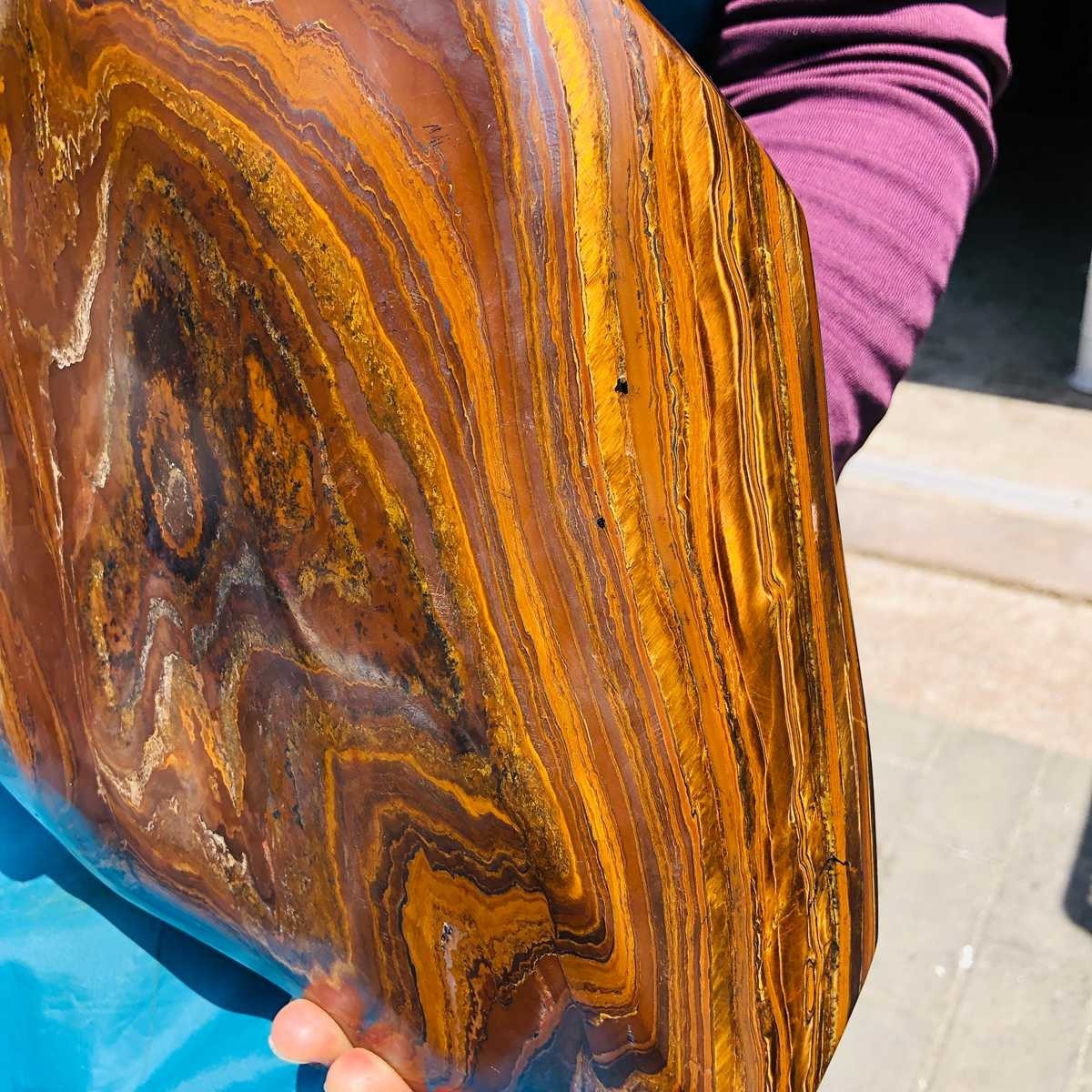 16.74LB Natural Tiger Eye Free Form Stone Reiki Healing crystal Mineral Specimen