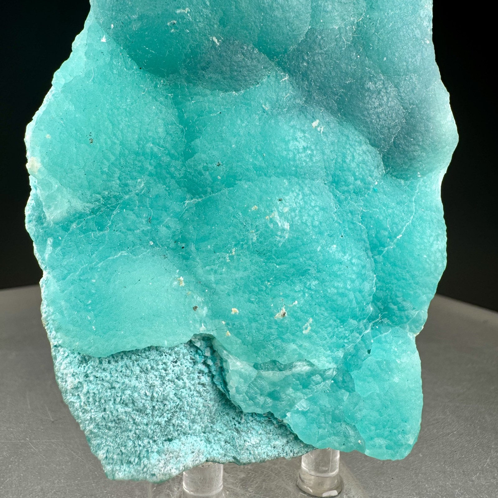Vibrant Blue Smithsonite: Yanga Koubenza mines, Mfouati, Republic of Congo