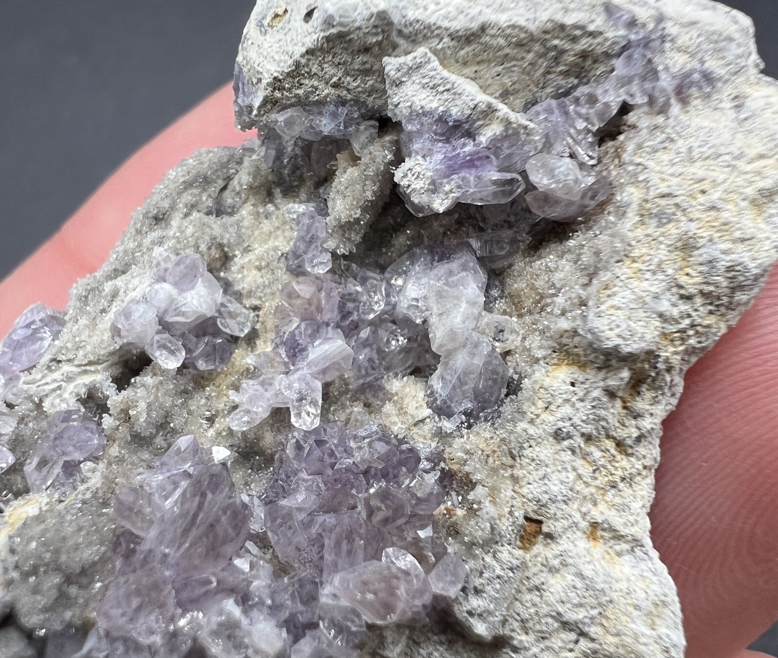 Lovely Amethyst Crystals with Quartz, Shamrock Mine, Churchill Co., Nevada