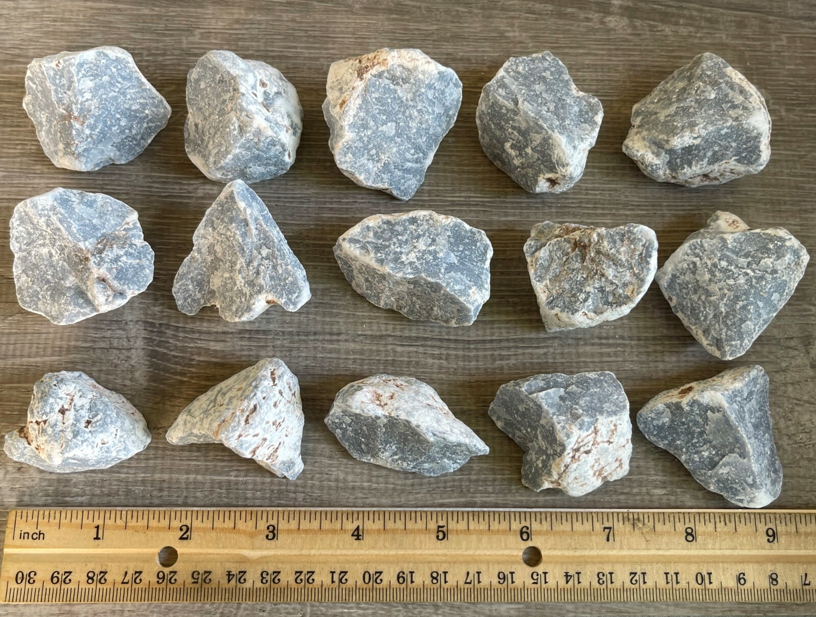 Angelite Raw Stone 1.5-2 Inches, Natural Rough Angelite, Wholesale Bulk Lot