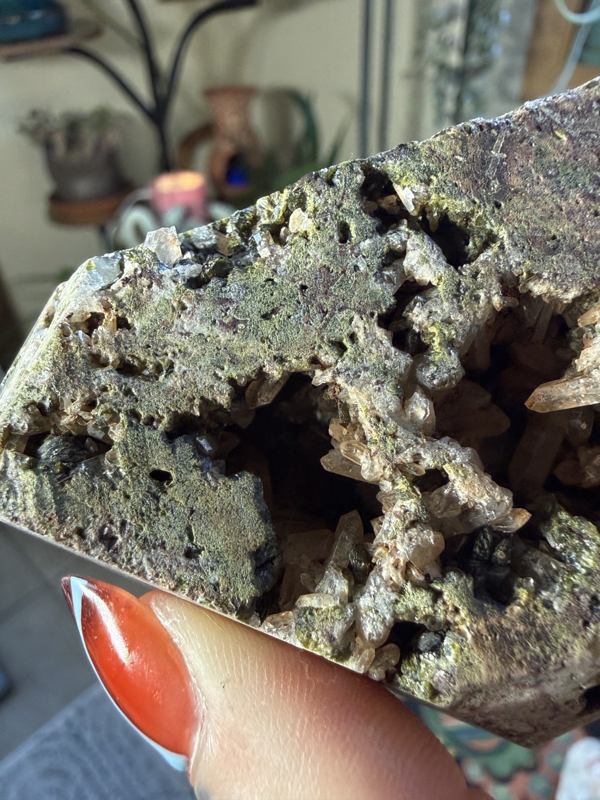 Turkish Epidote & Quartz Specimen with Cavities – 6.81 oz