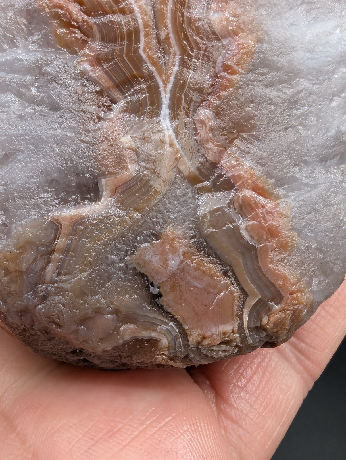 1 LB 3.75 OZ INCREDIBLE DISPLAY FLOATER LAKE SUPERIOR AGATE GEMSTONE