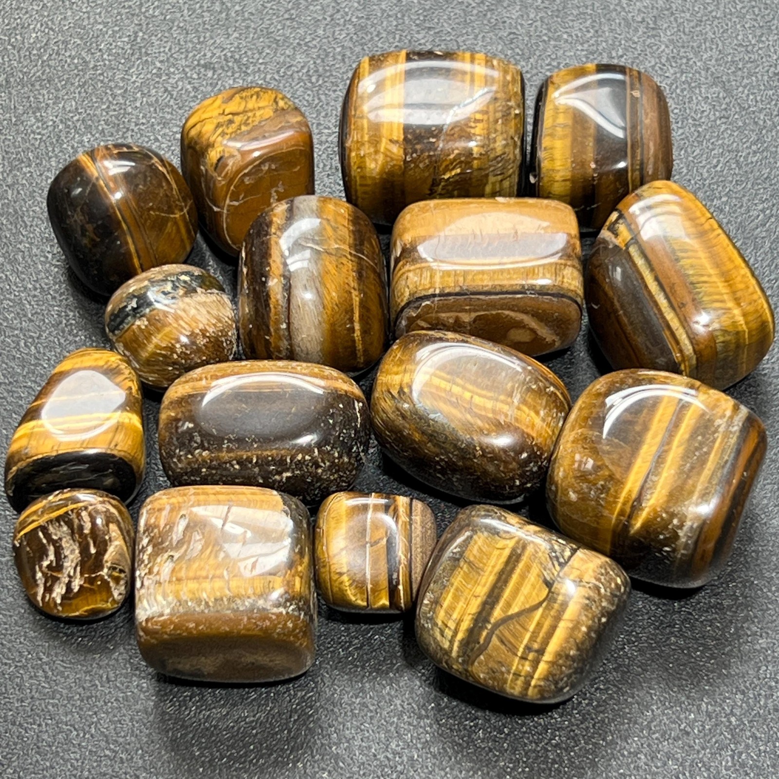Tigers Eye Tumbled Stones (By The Piece or Pound) Genuine Mineral