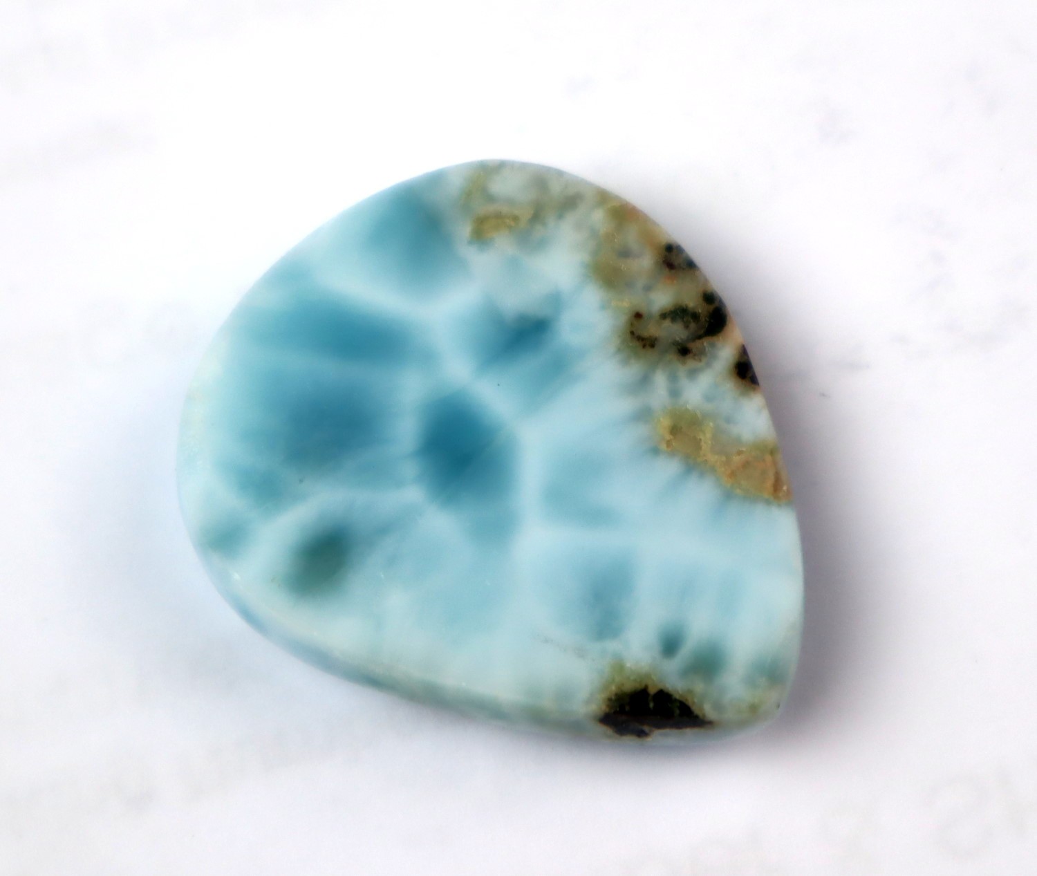 Beautiful Natural Sky Blue Larimar Cabochon 32mm